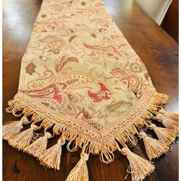 Festive Table Runner- Mantle Cover - Good for Holidays and Special Occasions - Picture 3 of 4